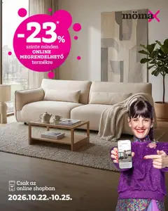 Mömax - Mömax Aktuális szórólap megtekintése, amely érvényes 2026.10.22.-től
