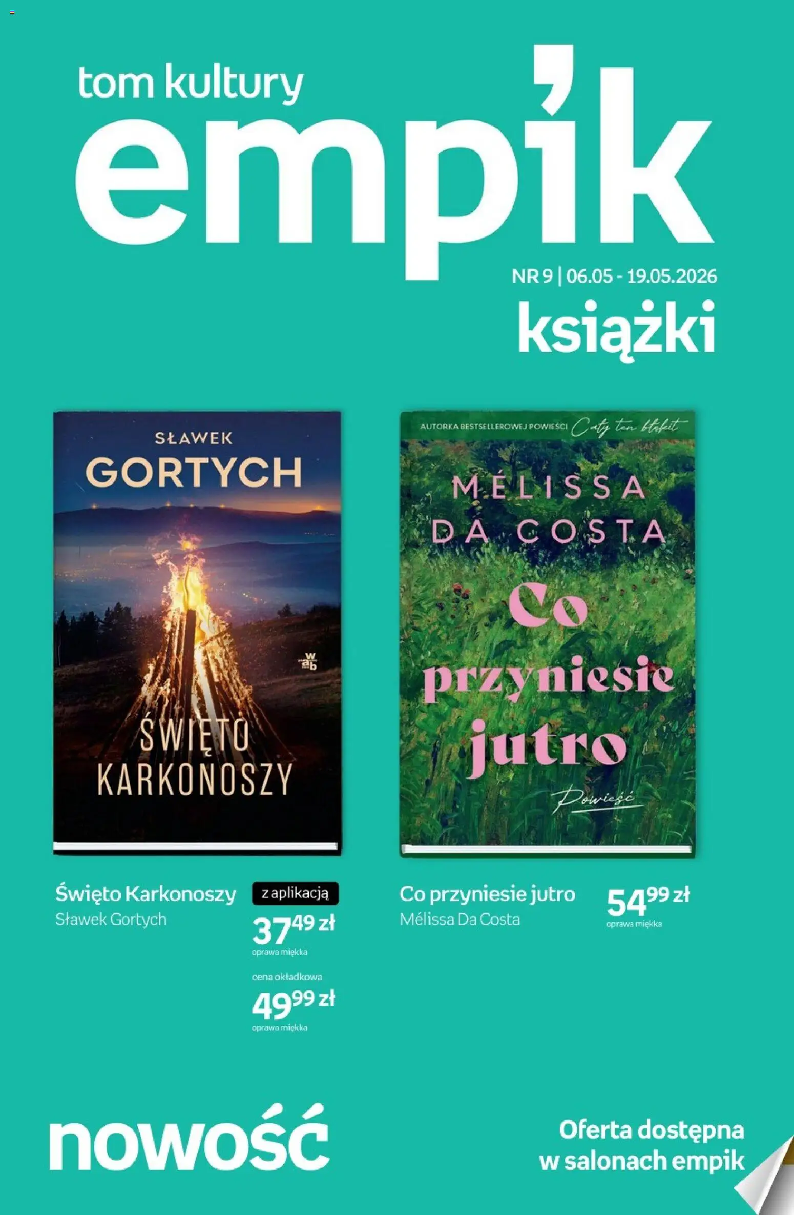 Pogląd gazetki "Empik promocje - Tom kultury Książki" ze sklepu Empik ważnej od 06.05.2026