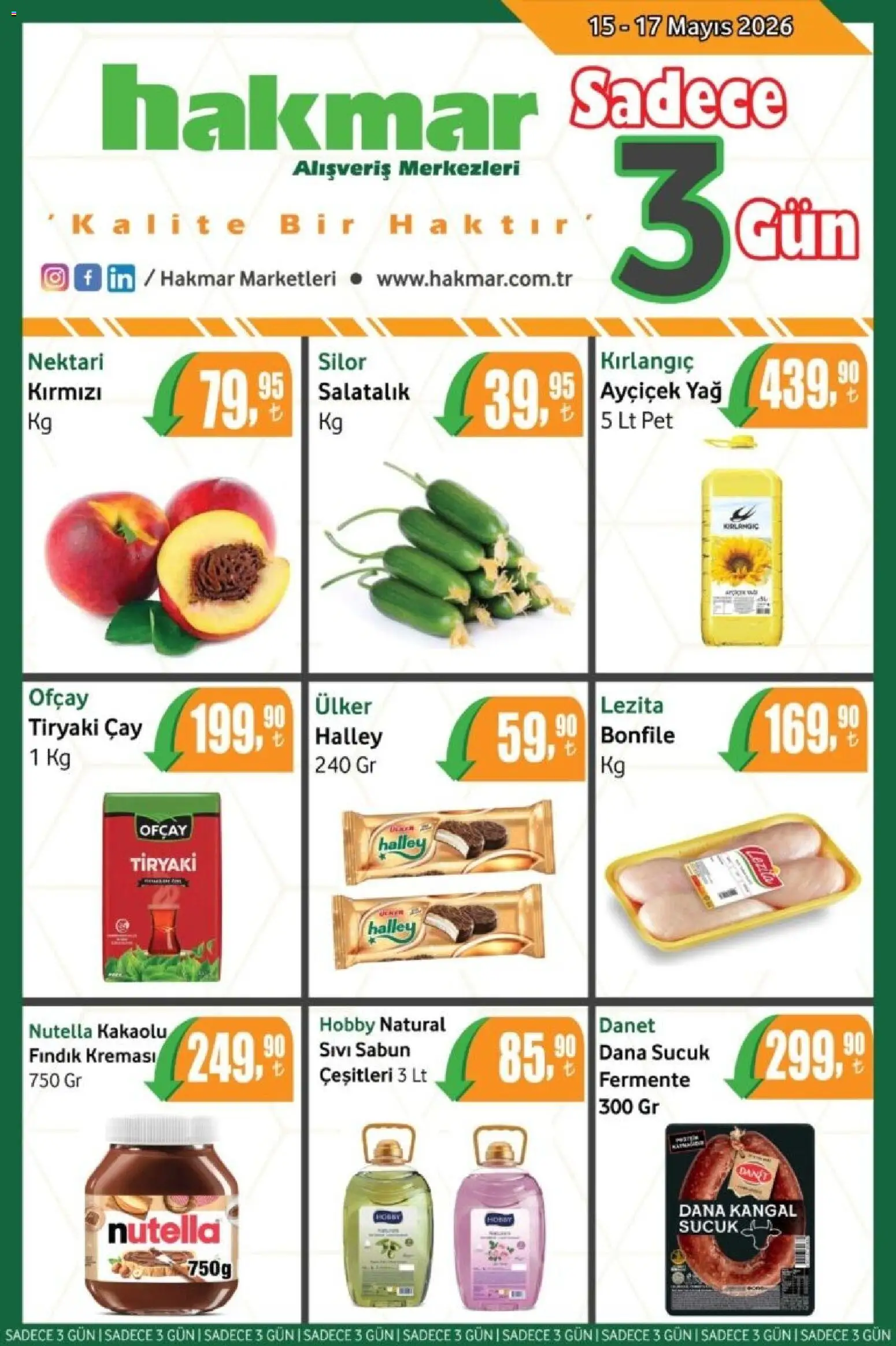 Hakmar Hakmar - Katalog Sadece 3 Gün 15.05.2026 - Broşürünün önizlemesi