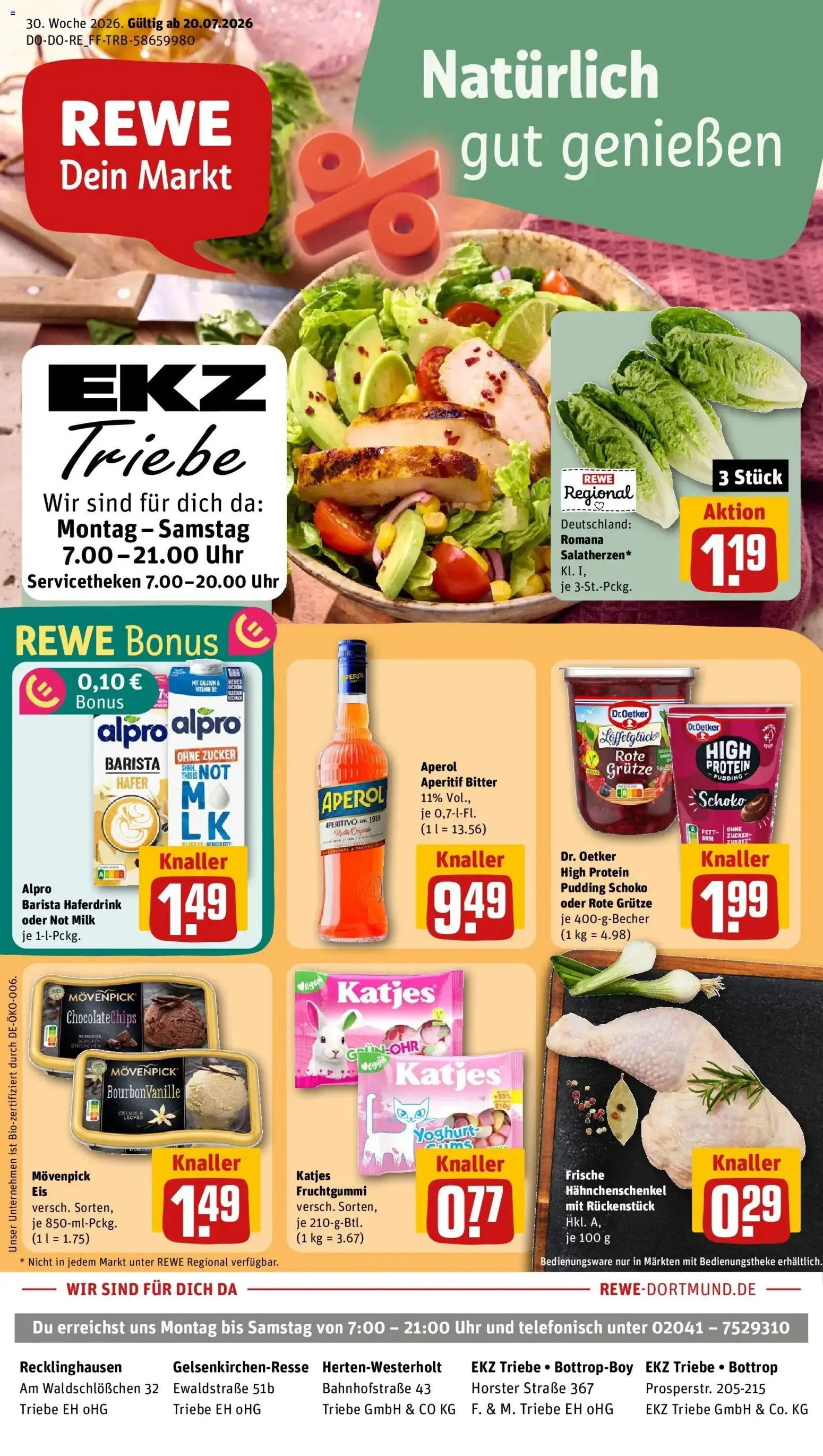 Vorschau von dem Prospekt des Geschäftes Rewe, gültig ab dem 20.07.2026