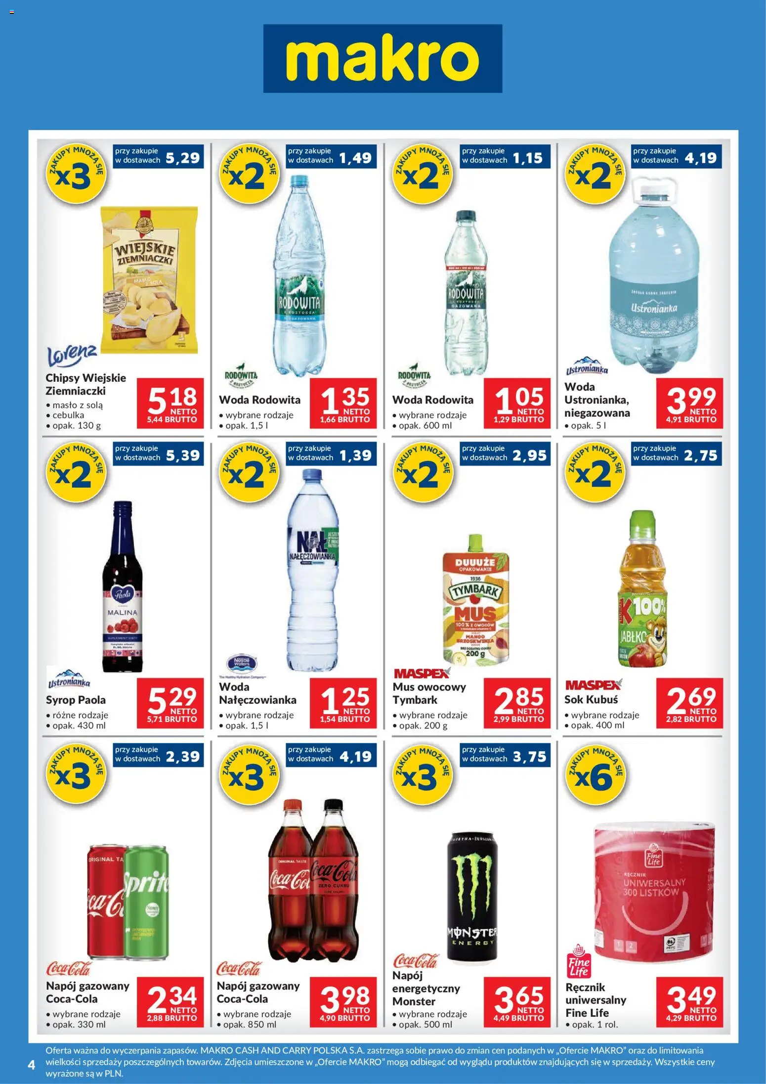 Pogląd gazetki "Makro gazetka - Zostań Liderem Zakupów" ze sklepu Makro ważnej od 02.11.2026 - Masło, Tymbark, Chipsy, Malina, Sok, Sprite, Mus owocowy, Ziemniaczki