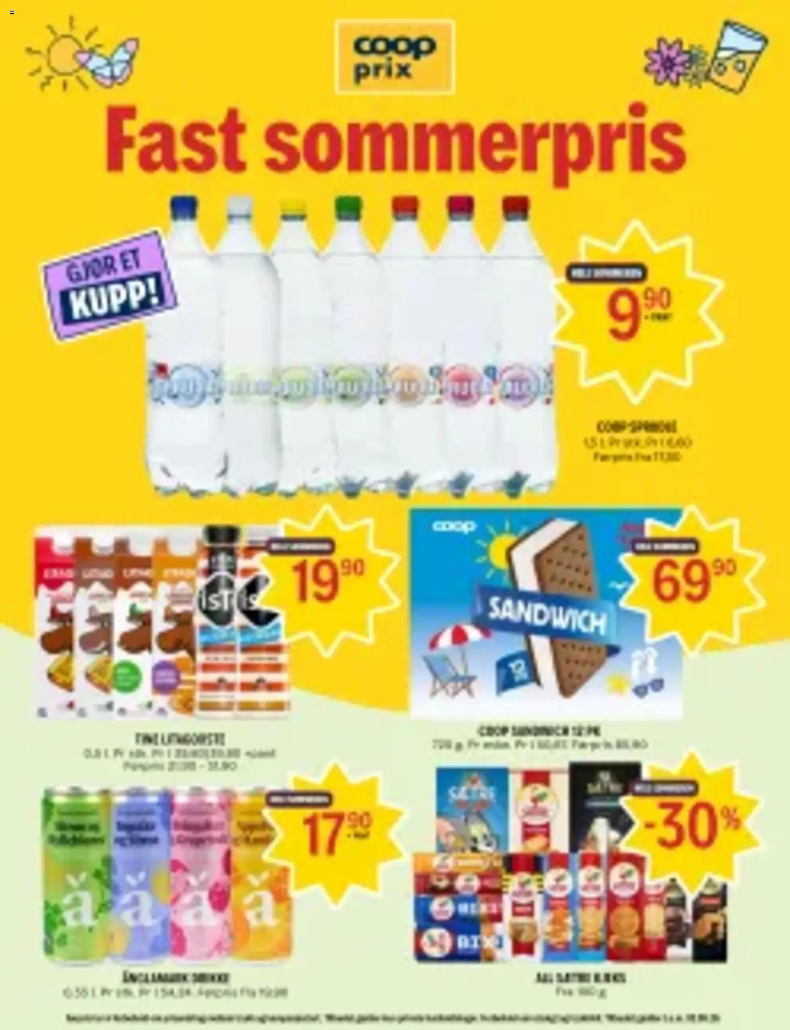 Forhåndsvis Coop Prix Fast sommerpris fra butikk Coop Prix gyldig fra 06/08/2026