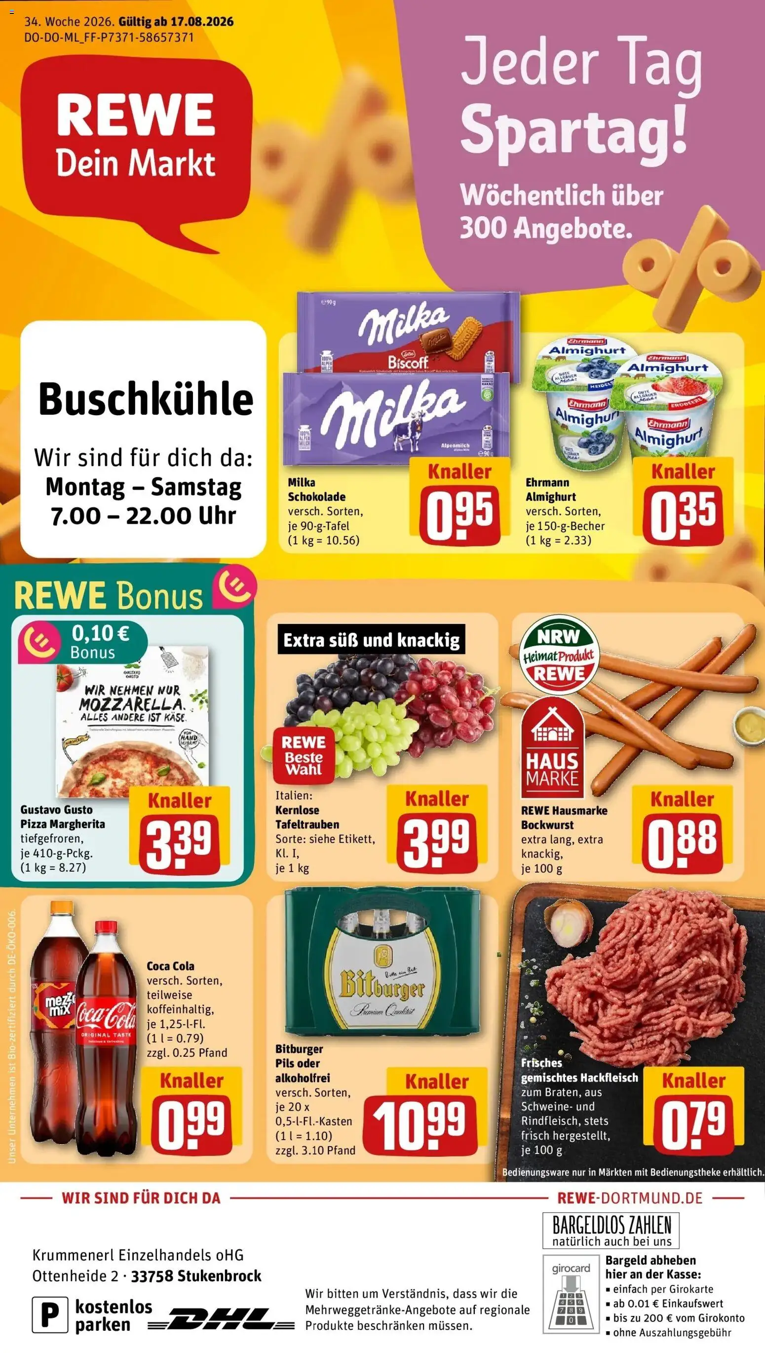 Vorschau von dem Prospekt des Geschäftes Rewe, gültig ab dem 17.08.2026