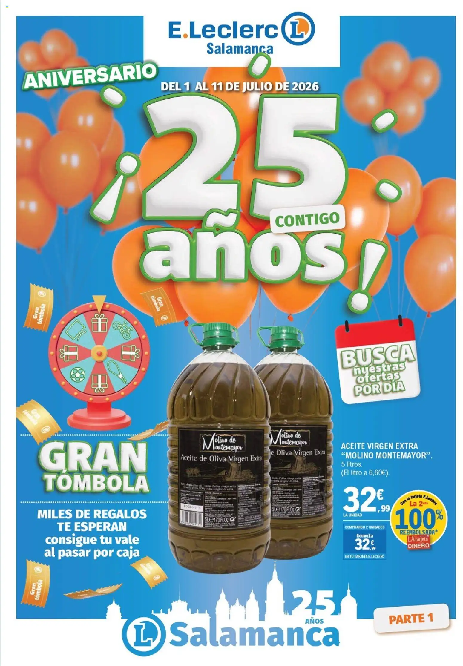 Vista previa del folleto de la tienda E.Leclerc válido desde el 01/07/2026 - Aceite de oliva, Té, Aceite, Aceite de oliva virgen extra, Caja
