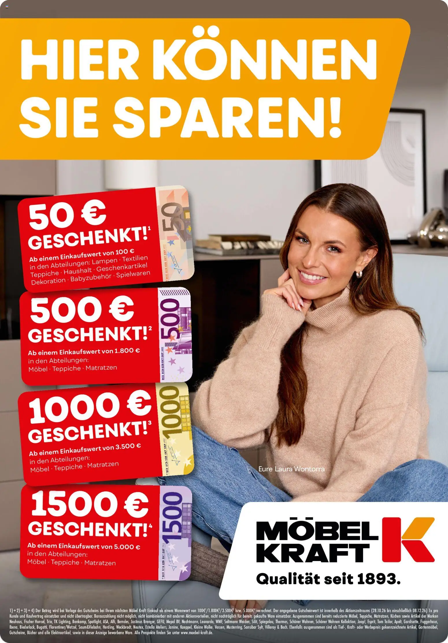 Vorschau von dem Prospekt des Geschäftes Möbel Kraft, gültig ab dem 28.10.2026