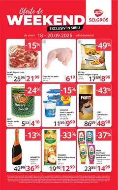 Previzualizarea de cataloage: Selgros Selgros Catalog Oferte de weekend valabil de la 18.09.2026