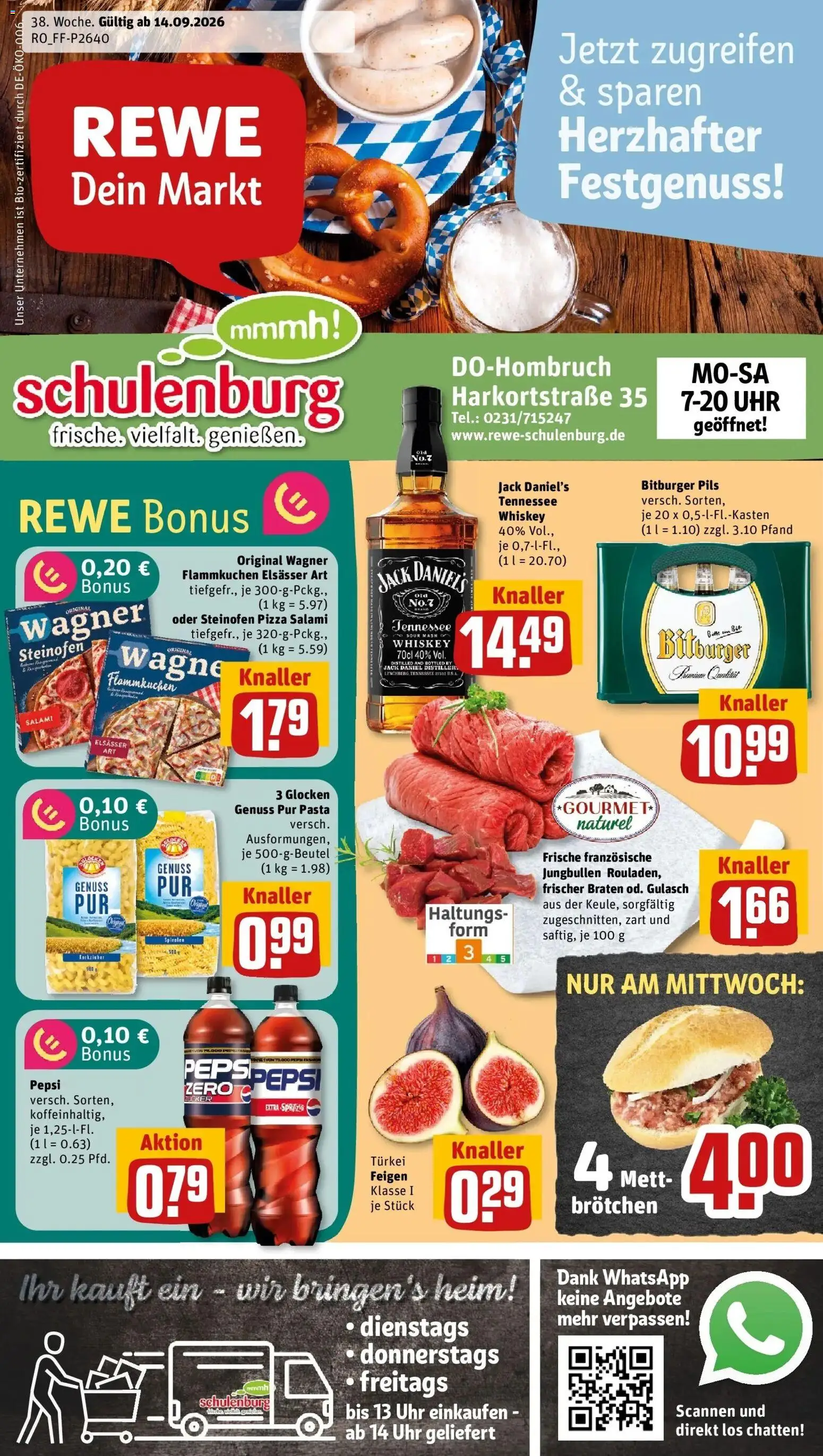Vorschau von dem Prospekt des Geschäftes Rewe, gültig ab dem 14.09.2026