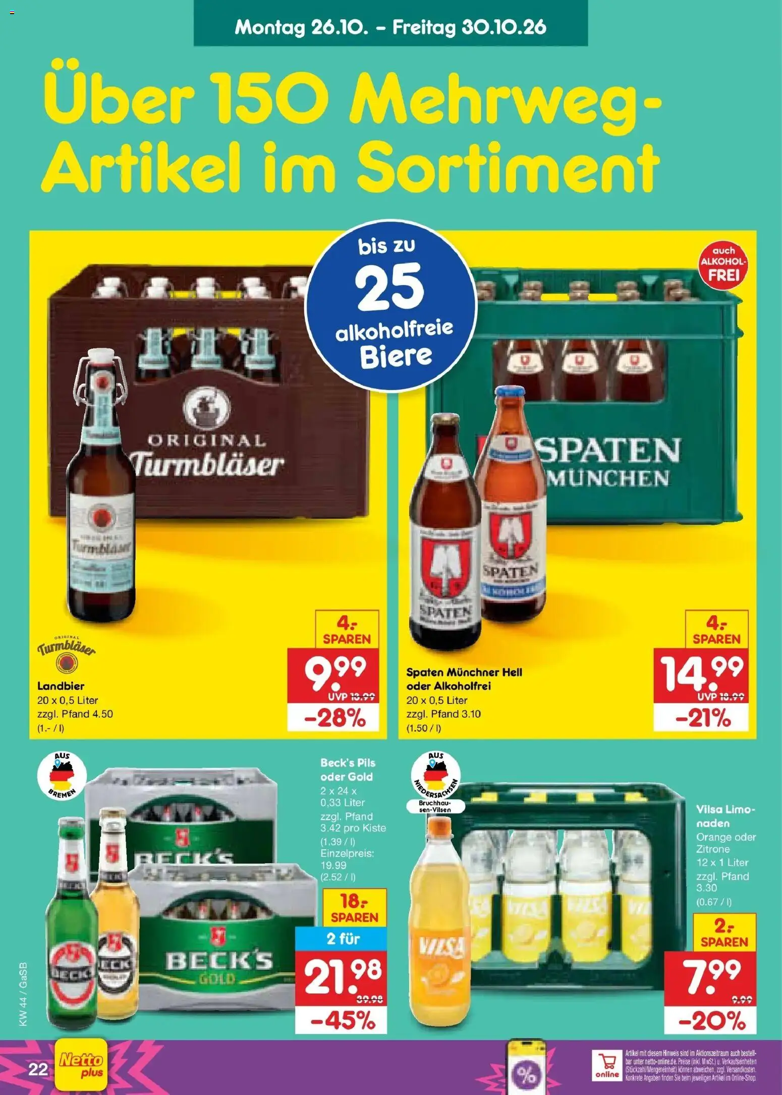 Vorschau von dem Prospekt des Geschäftes Netto Marken-Discount, gültig ab dem 26.10.2026