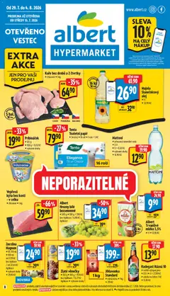 Náhled nabídky: Albert Albert leták - Hypermarket - Vestec platný od 29.07.2026
