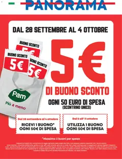 Anteprima dell'opuscolo Panorama volantino Sconto dal negozio Panorama valido da 28/09/2026