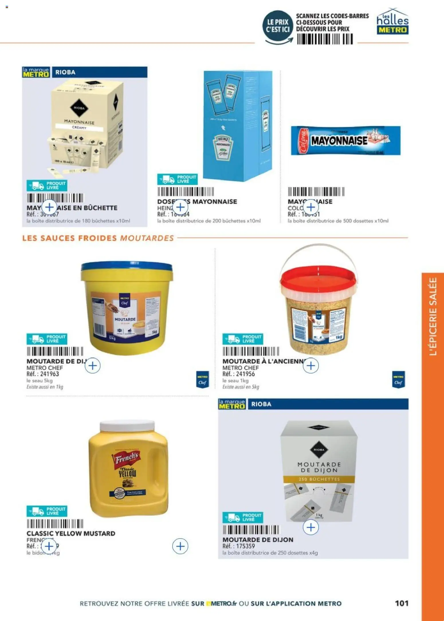 Prévisualisation de METRO - Restauration rapide du magasin METRO formulaire valide 14/04/2026 - Livre, Mayonnaise, Sauces, Moutarde