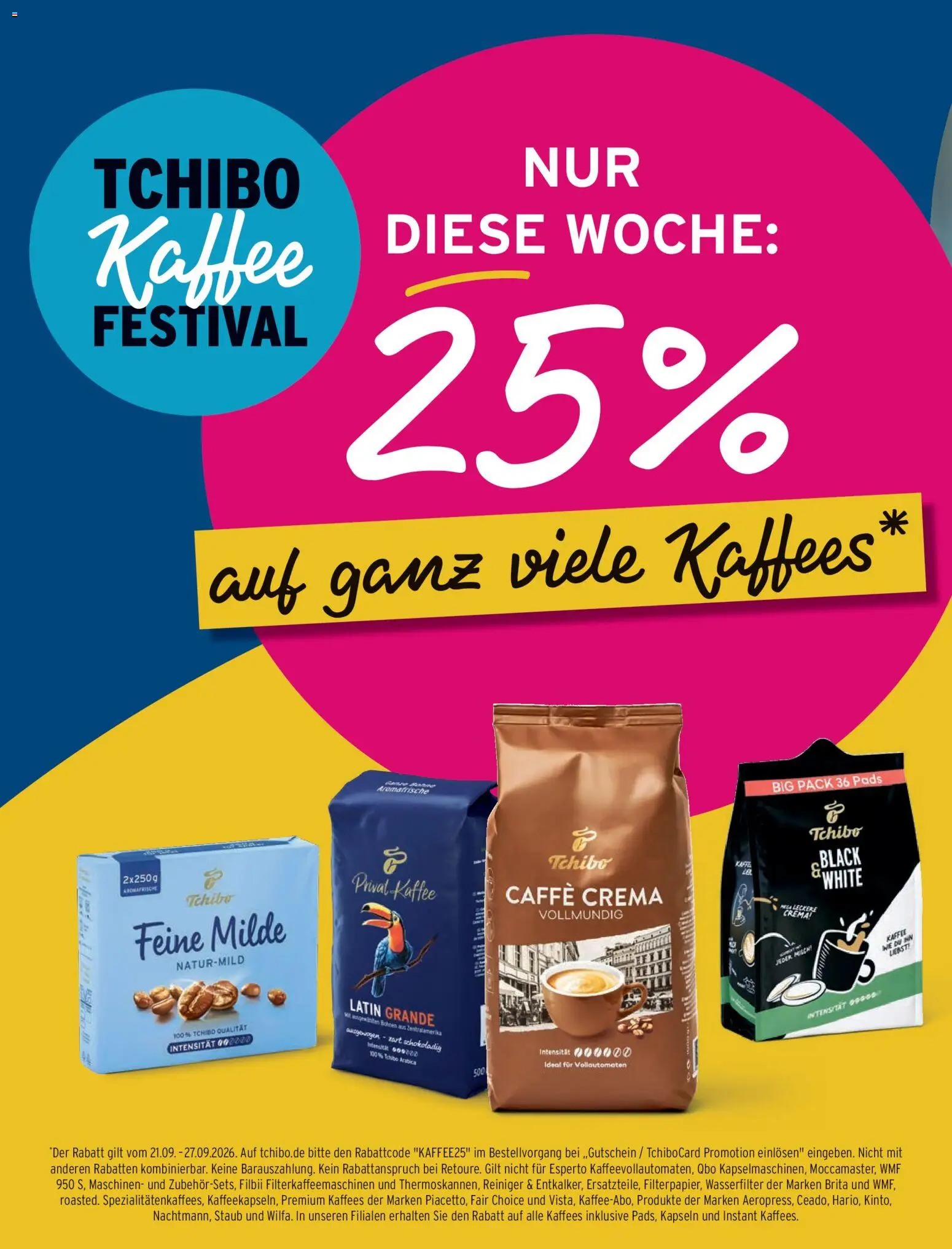 Vorschau von dem Prospekt des Geschäftes Tchibo, gültig ab dem 11.09.2026 - Kaffee