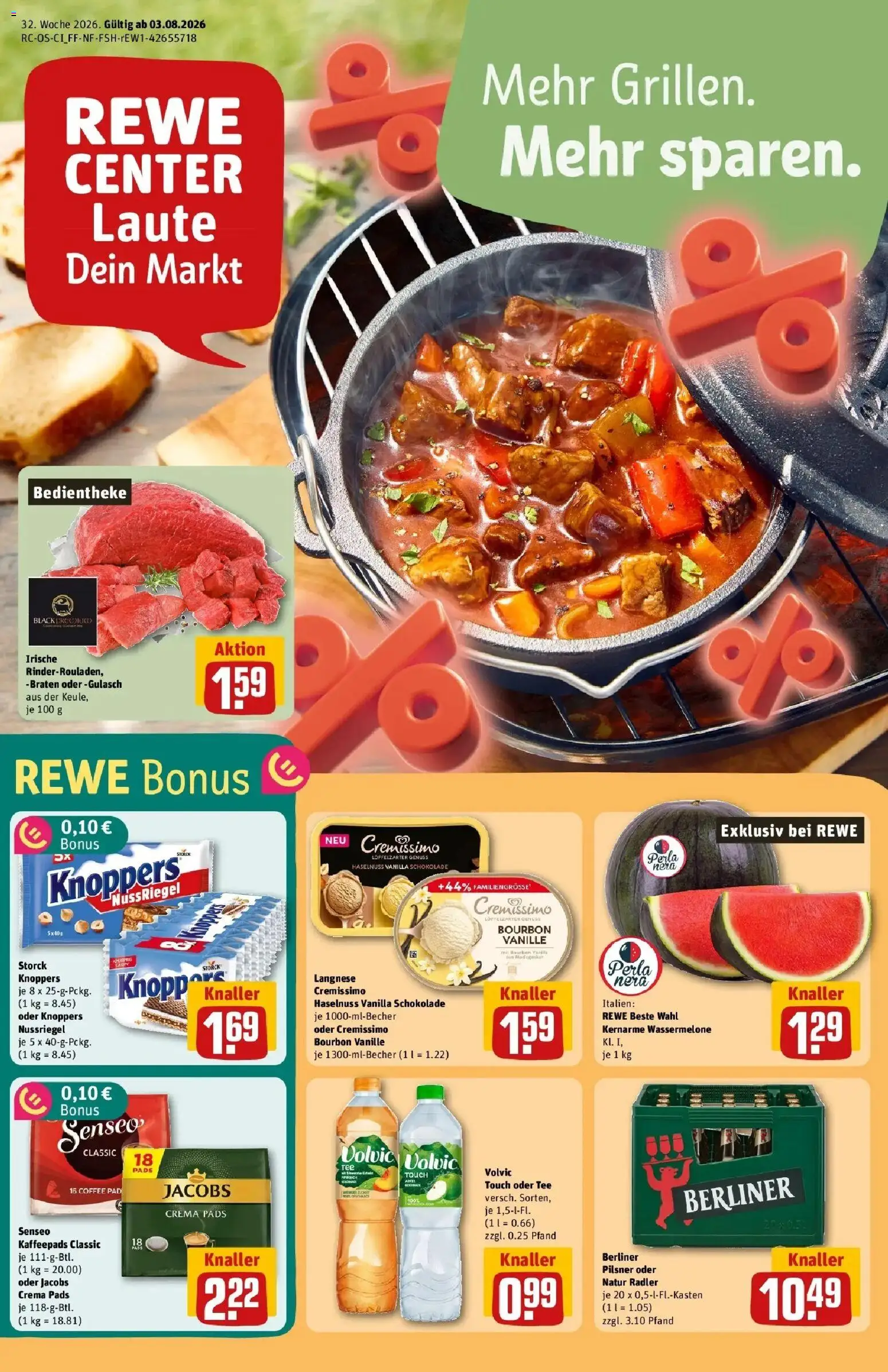 Vorschau von dem Prospekt des Geschäftes Rewe, gültig ab dem 03.08.2026