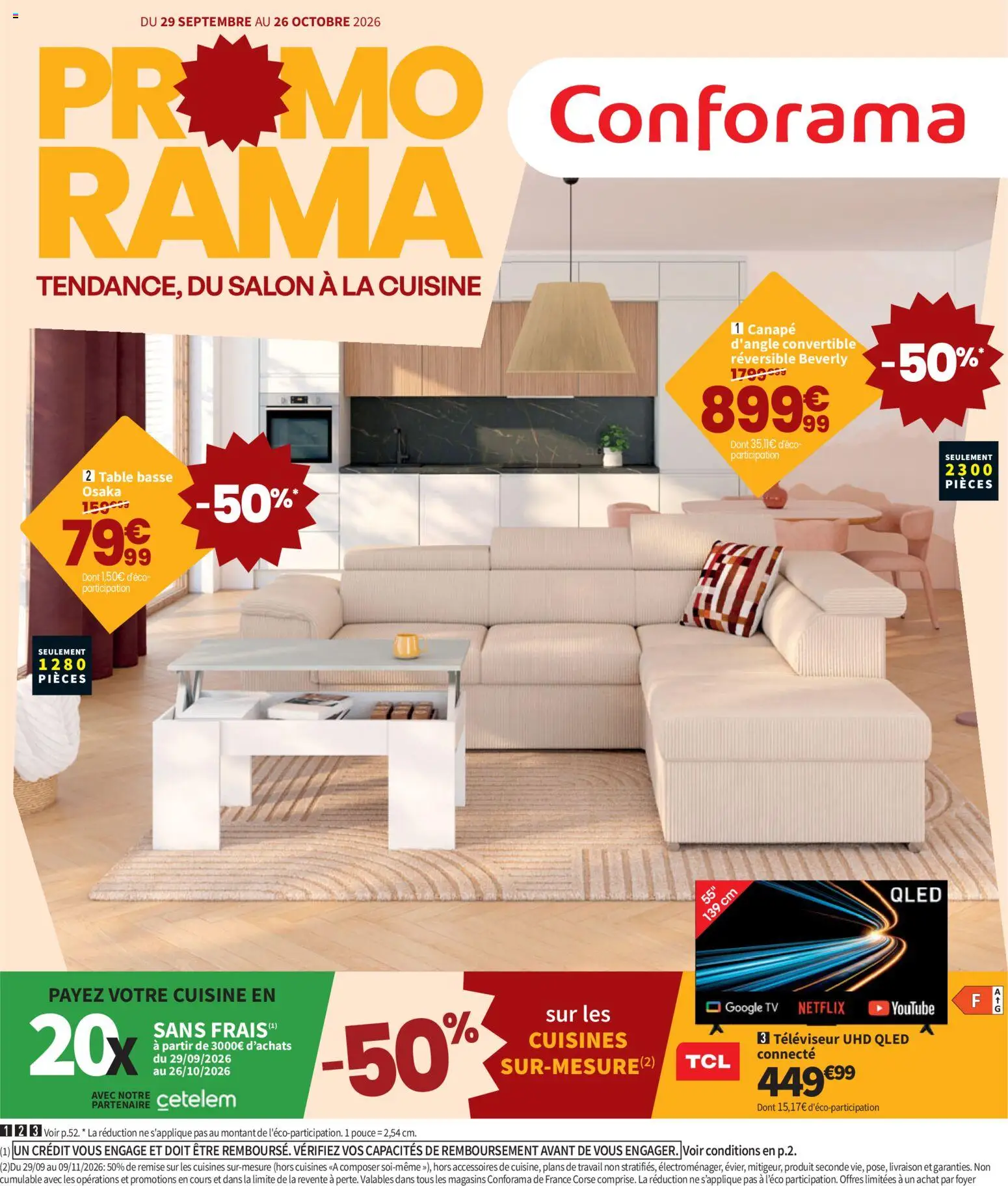 Prévisualisation de Conforama catalogue du magasin Conforama formulaire valide 29/09/2026