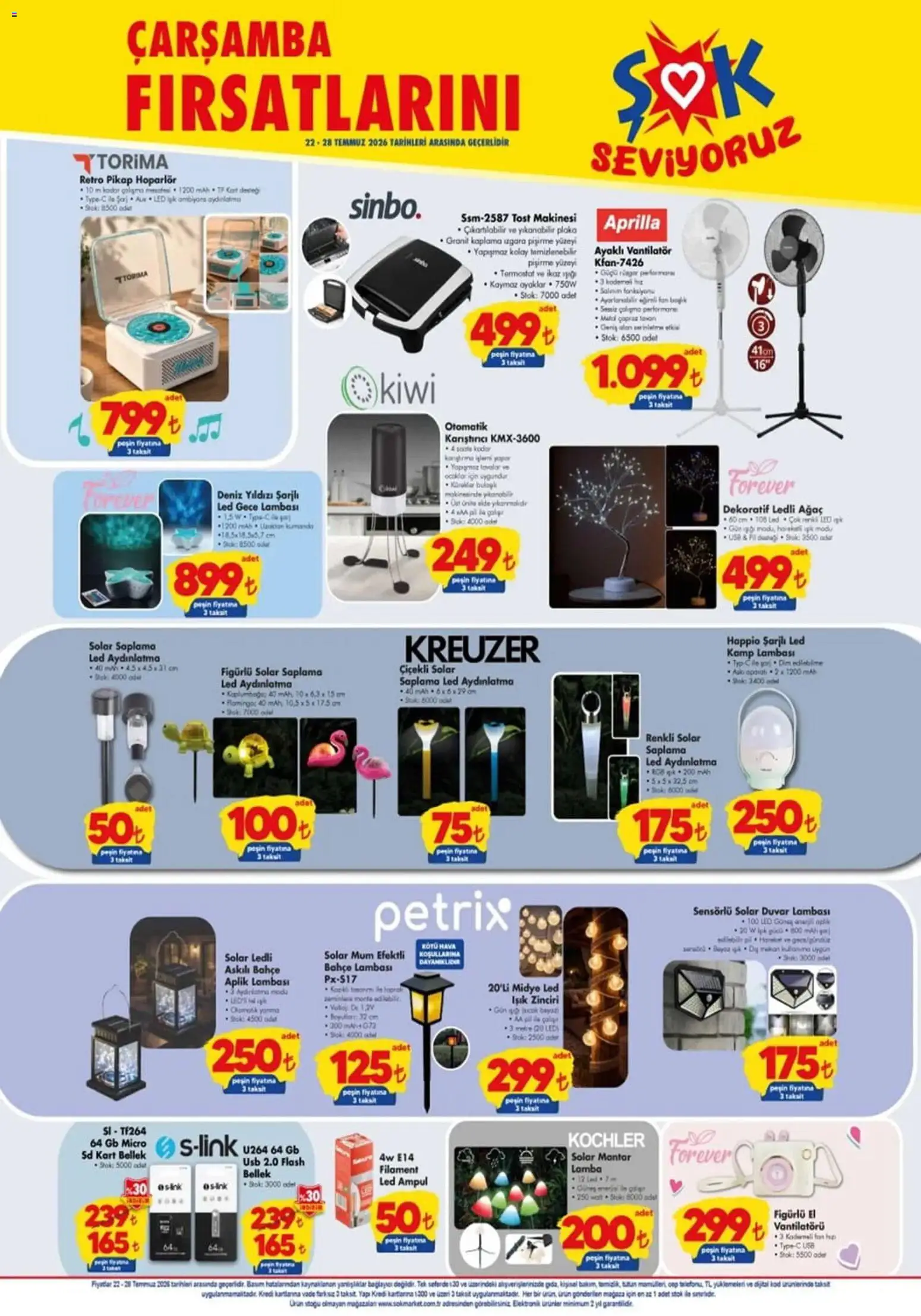 Şok Market Şok Market Katalog 22.07.2026 - Broşürünün önizlemesi