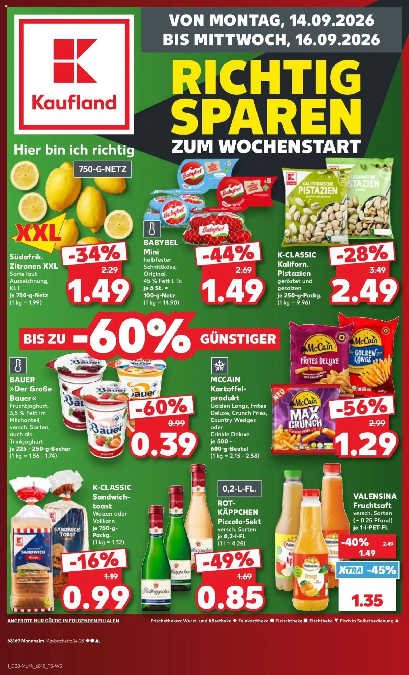 Vorschau von dem Prospekt des Geschäftes Kaufland, gültig ab dem 14.09.2026