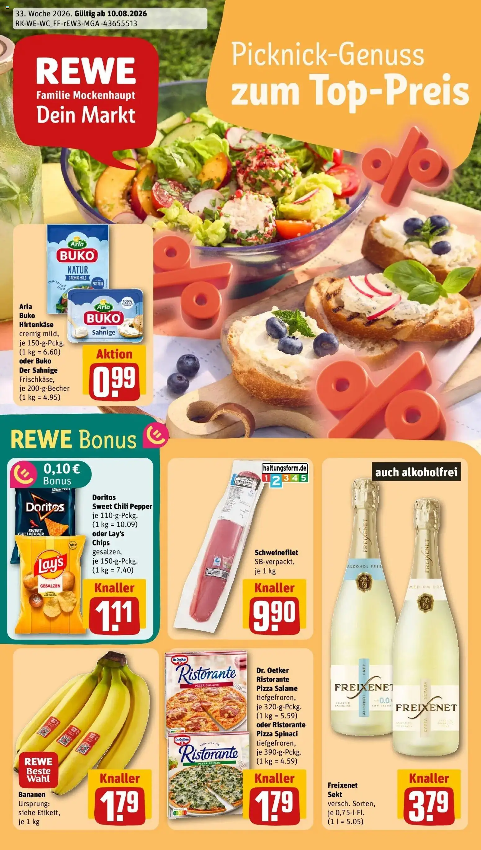 Vorschau von dem Prospekt des Geschäftes Rewe, gültig ab dem 10.08.2026