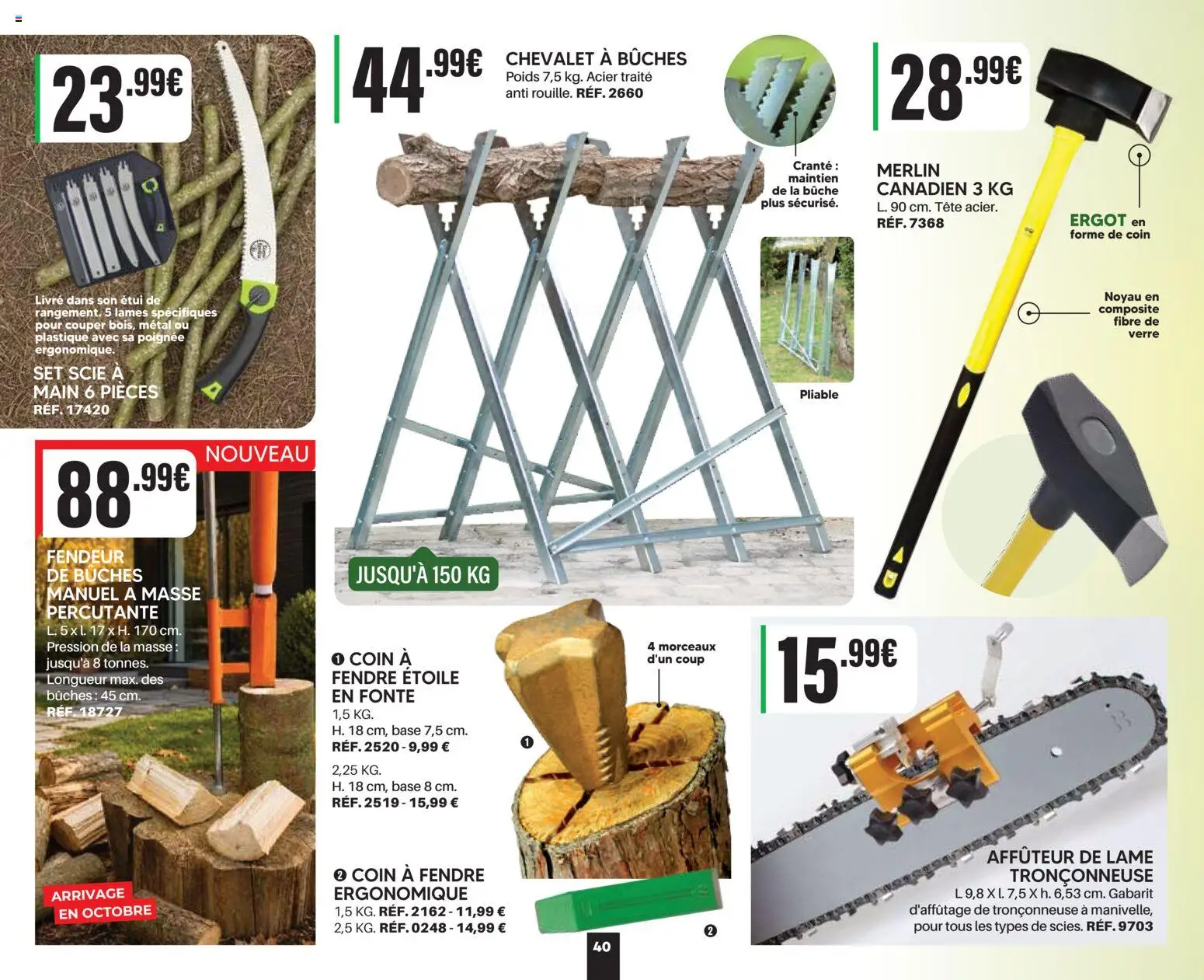 Prévisualisation de Shopix Catalogue Autome-Hiver 2026/2027 du magasin Shopix formulaire valide 01/09/2026 - Livre, Tronçonneuse, Poids, Chevalet, Base, Masse, Fendeur de bûches, Étui