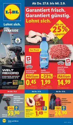 Vorschau des Merkblatts Lidl aktionen vom Shop Lidl gültig von 27.08.2026 bis 02.09.2026