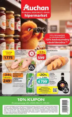 Ajánlatok - Auchan akciós újság Szolnok megtekintése, amely érvényes 2026.08.27.-től