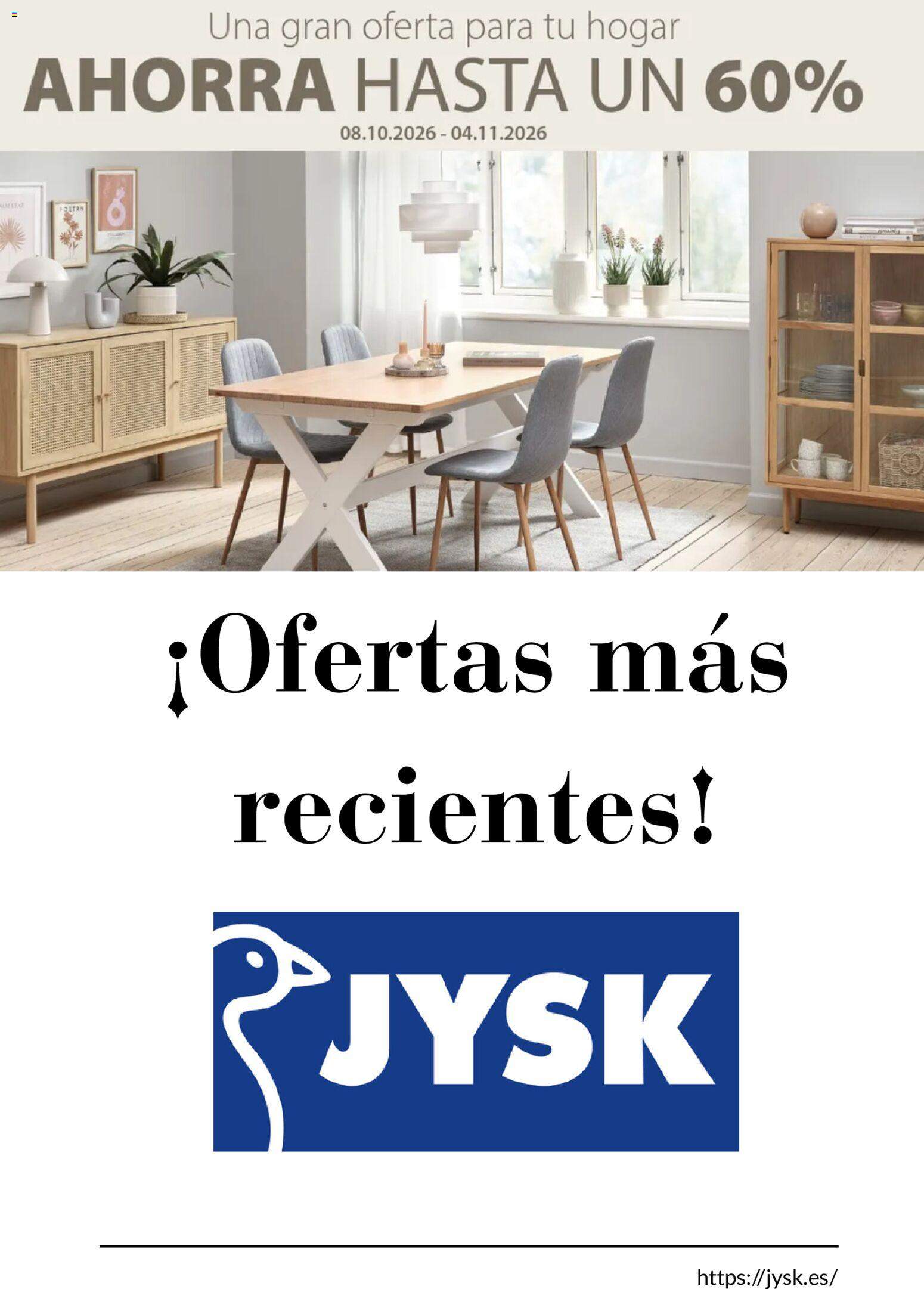 Nuevo folleto Jysk desde 08/10