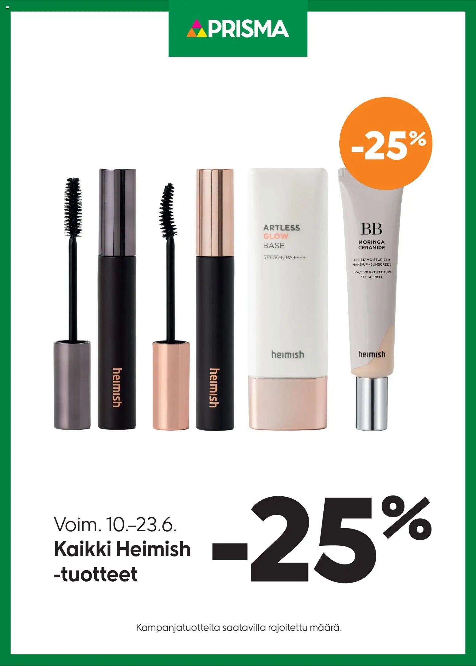 Kaupan Prisma Prisma tarjoukset Heimish esikatselu, voimassa 10/06/2026 - BB cream