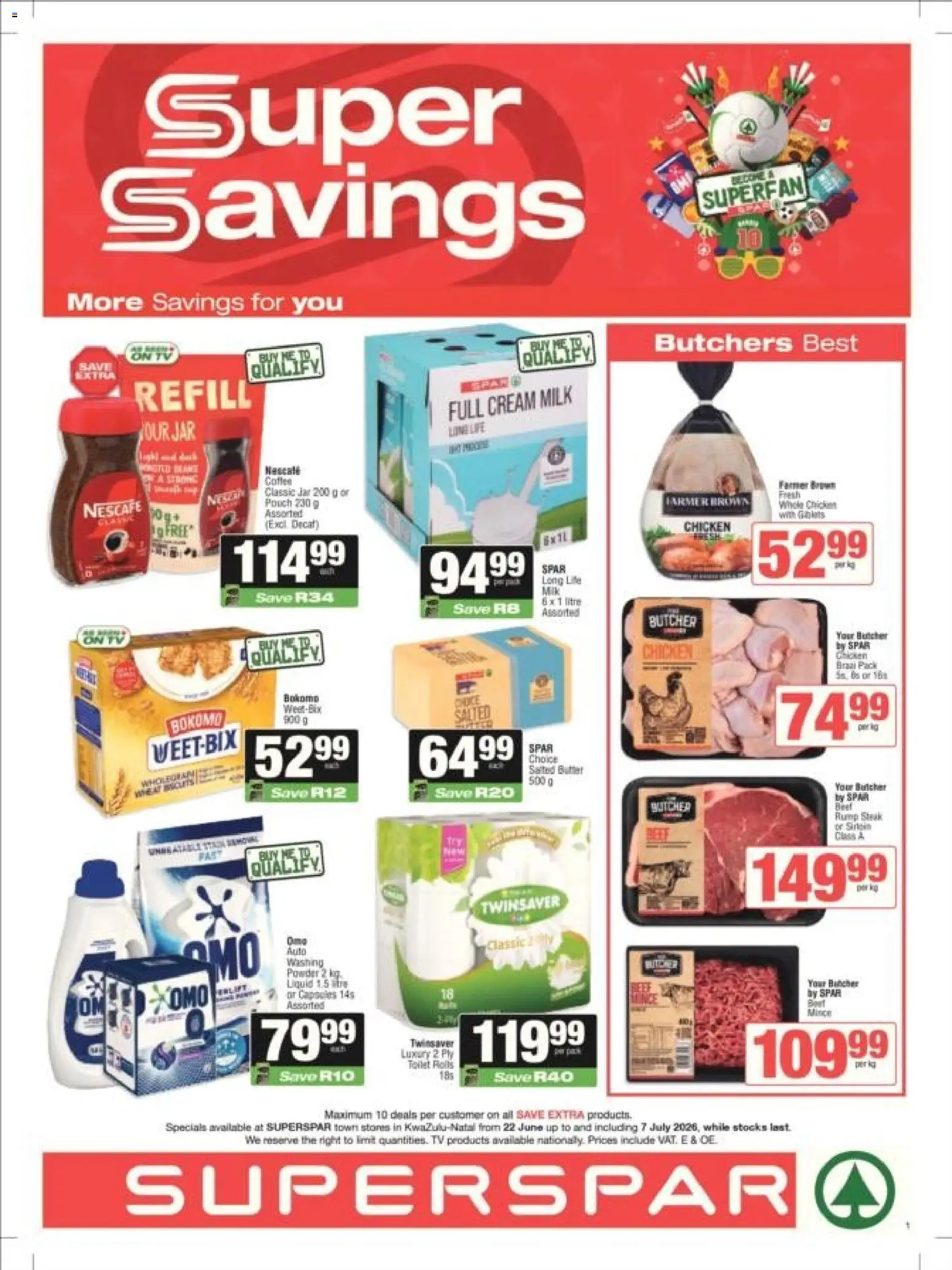 Preview of Superspar flyer valid from 22/06/2026