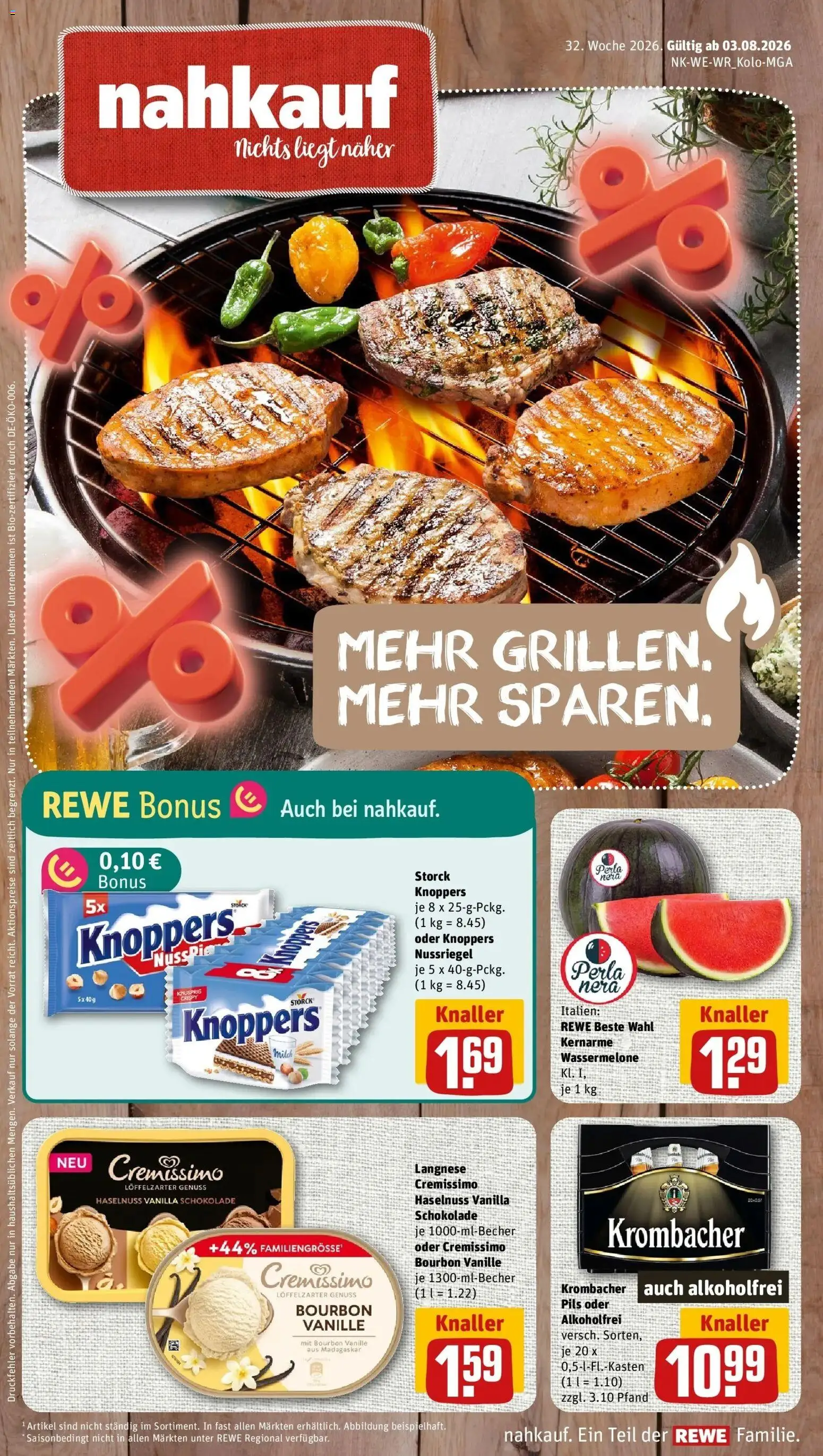 Vorschau von dem Prospekt des Geschäftes Rewe, gültig ab dem 03.08.2026
