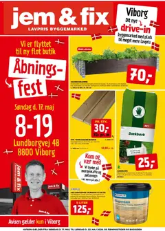 Eksempel på tilbudsavis Jem & fix - Åbningsavis - Viborg fra butik Jem & fix gyldig fra 17/05/2026