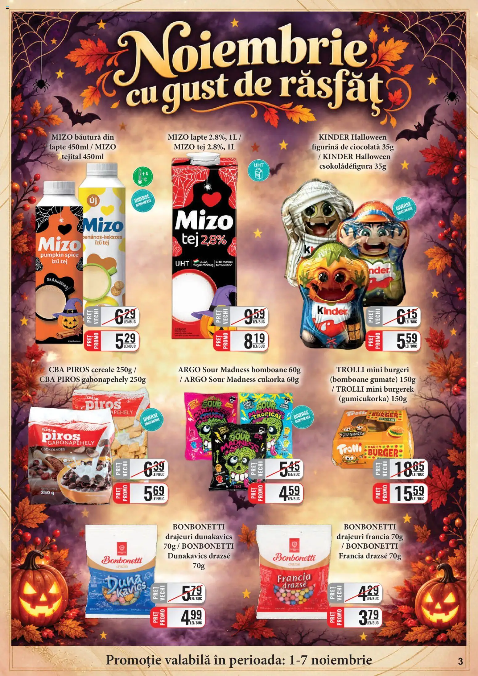 Previzualizarea de cataloage: CBA CBA Catalog C+C valabil de la 01.11.2026 - Burger, Ciocolată, Cereale, Lapte, Bomboane