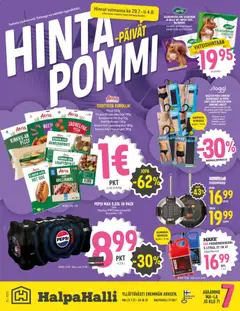 Kaupan Halpa Halli Halpa Halli tarjoukset esikatselu, voimassa 29/07/2026