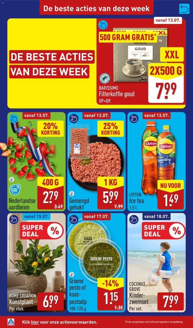 Nieuwe Aldi folder vanaf 13-07