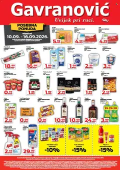 Pregled letka Gavranović Katalog trgovine Gavranović vrijedi od 10.09.2026
