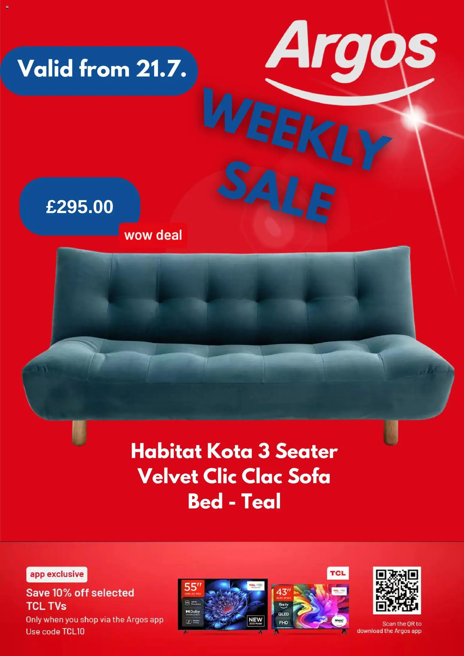 Preview of Argos Argos catalogue valid from 21/07/2026