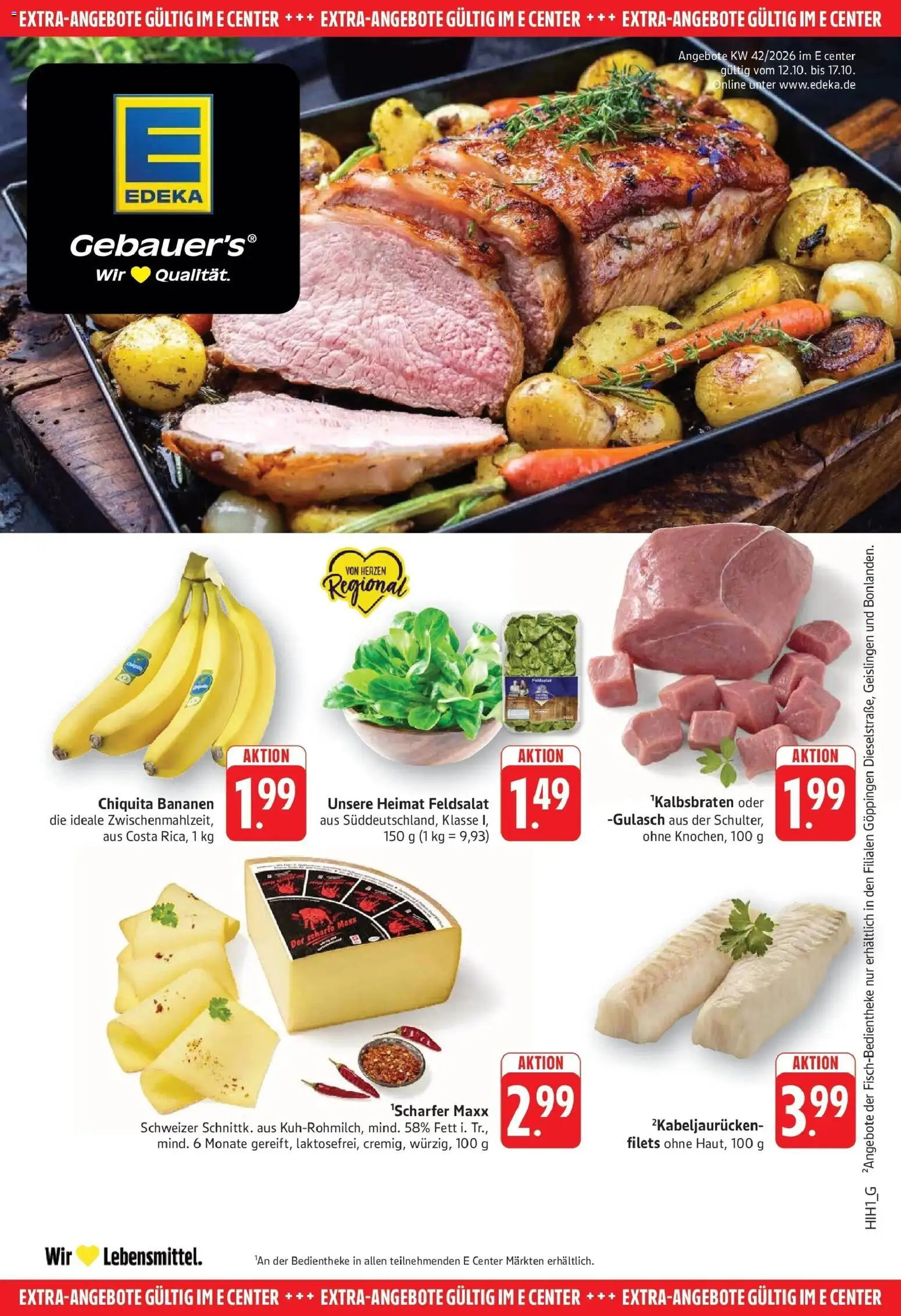 Vorschau von dem Prospekt des Geschäftes Edeka, gültig ab dem 12.10.2026