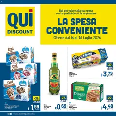 Anteprima dell'opuscolo Qui Discount volantino dal negozio Qui Discount valido da 14/07/2026