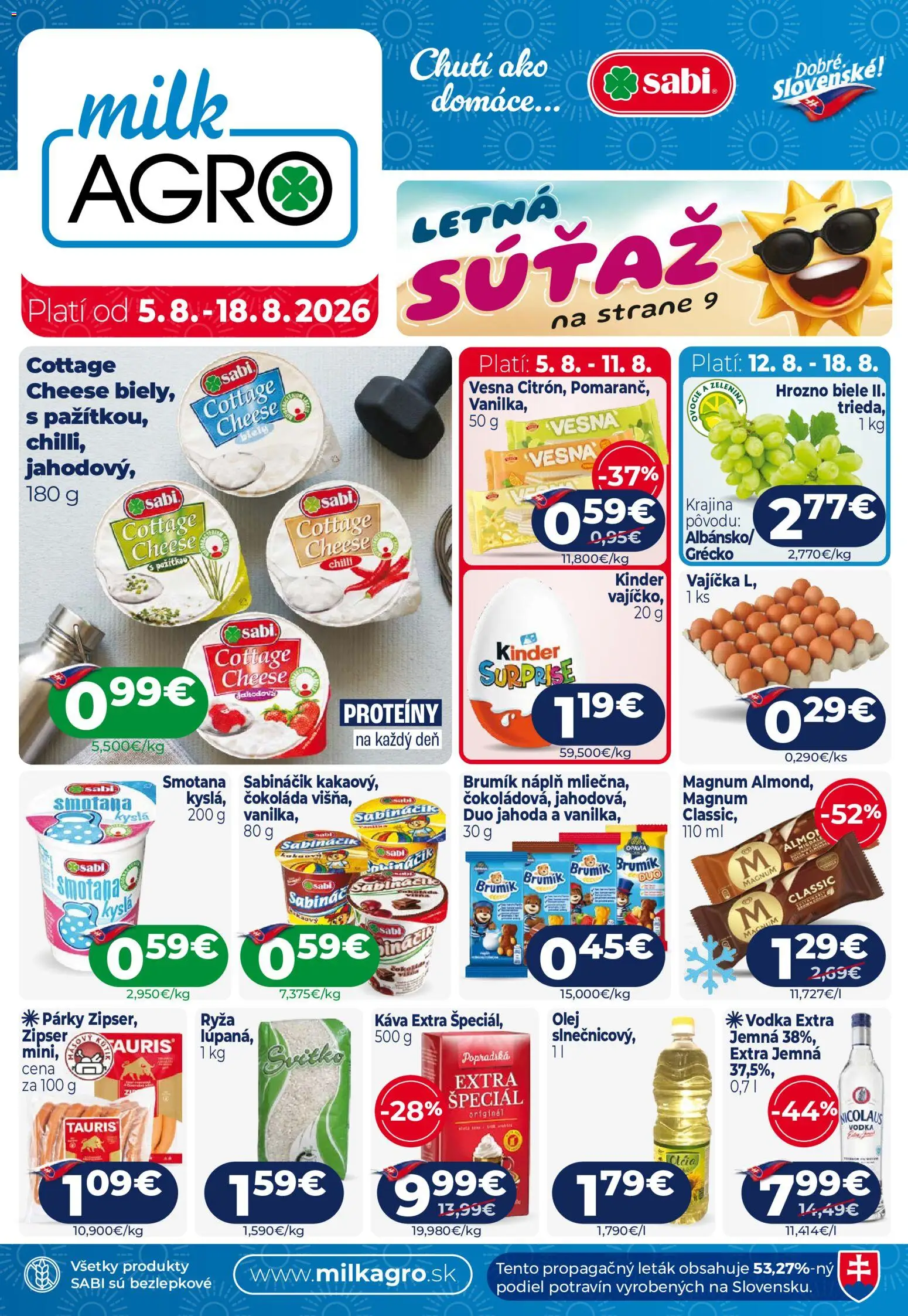 Náhľad Milk Agro letáku platného od 05.08.2026