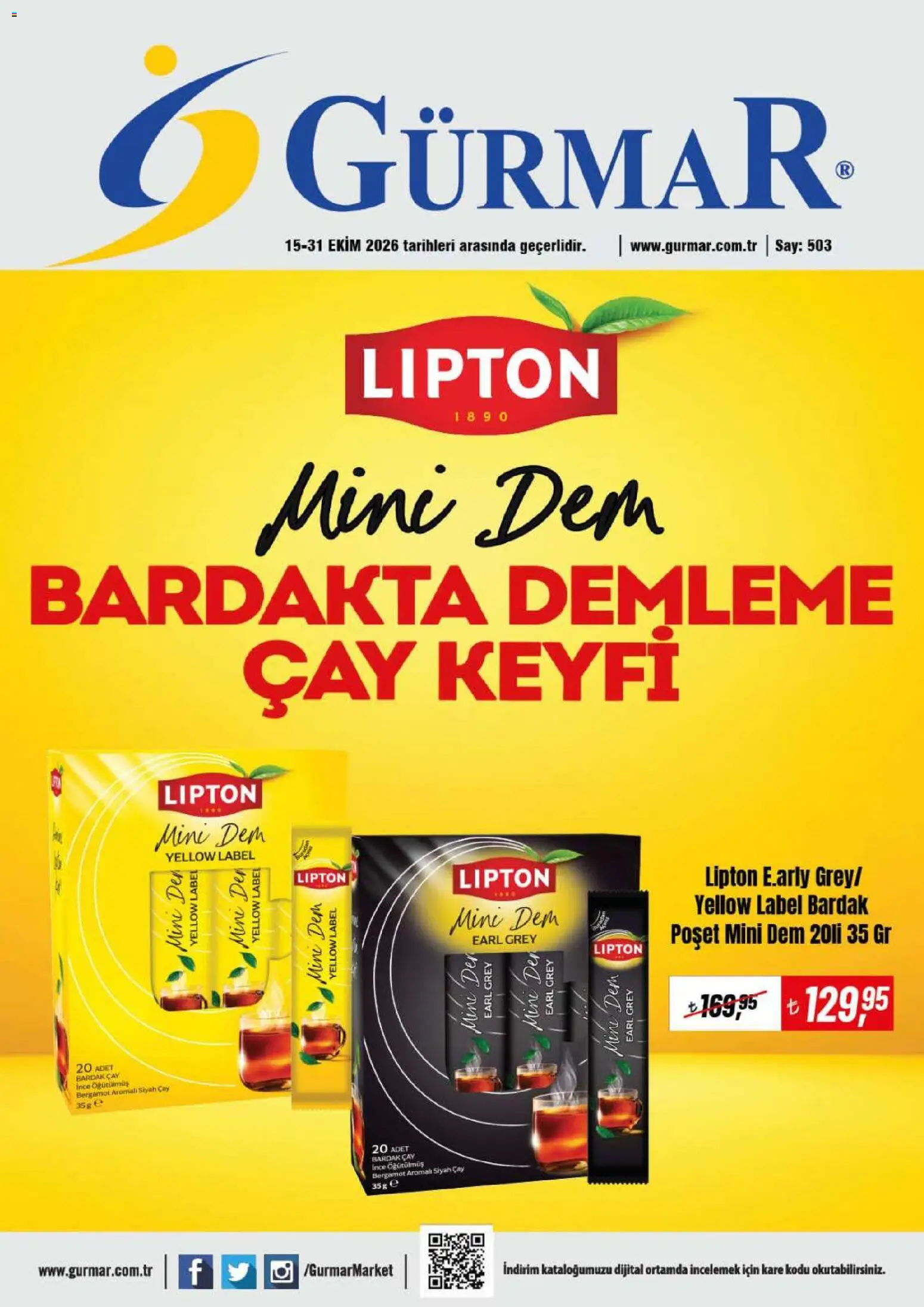 Gürmar Gürmar Katalog 15.10.2026 - Broşürünün önizlemesi - Çay, Bardak