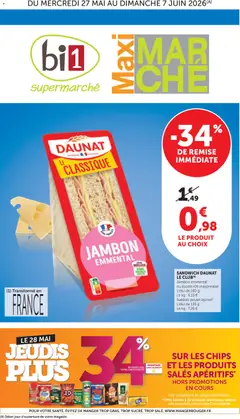 Prévisualisation de bi1 Maxi marché du magasin bi1 formulaire valide 27/05/2026