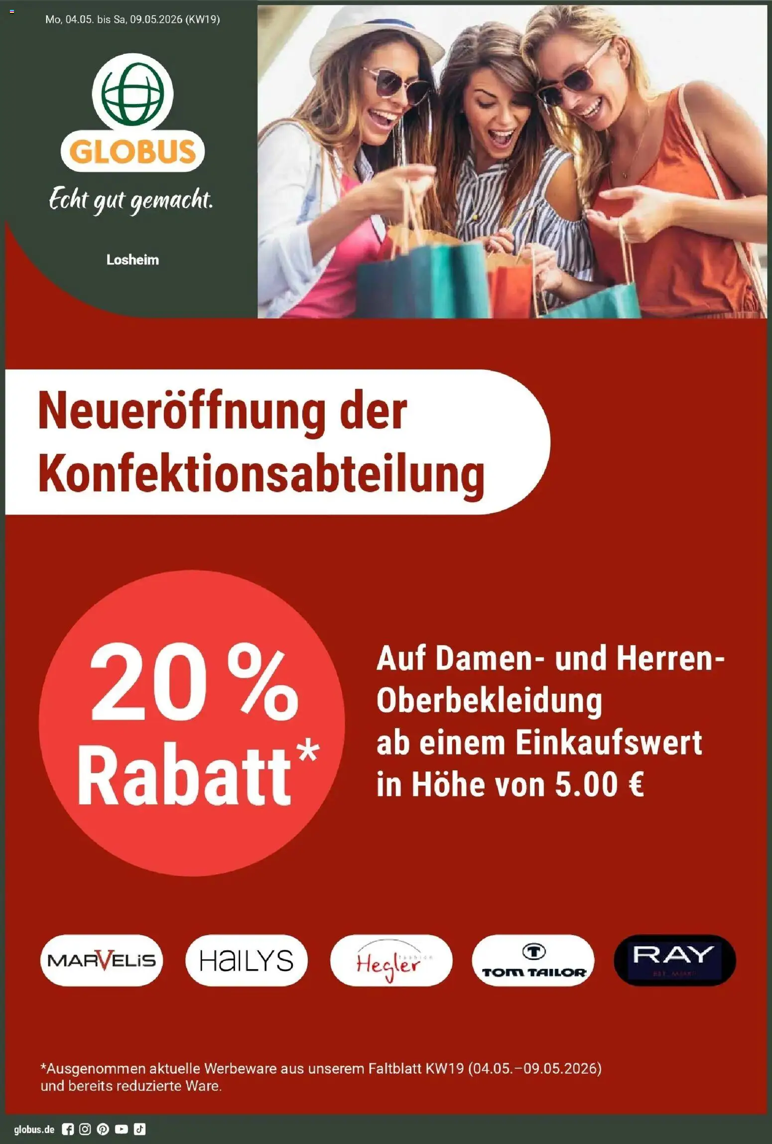 Vorschau von dem Prospekt des Geschäftes Globus, gültig ab dem 04.05.2026
