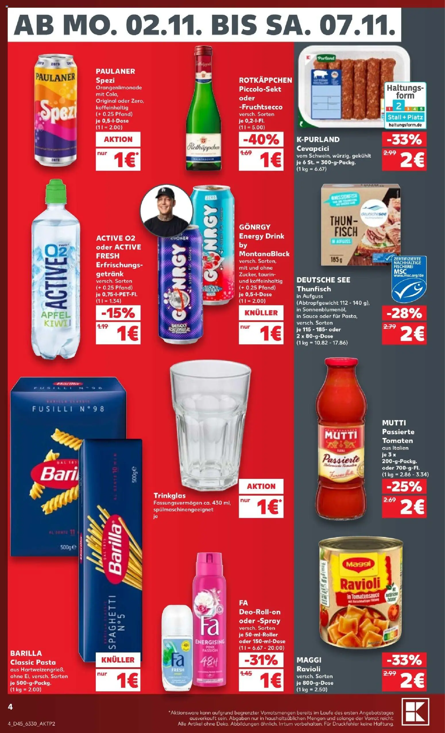 Vorschau von dem Prospekt des Geschäftes Kaufland, gültig ab dem 31.10.2026 - Cevapcici, Äpfel, Fisch, Spaghetti, Thunfisch, Barilla, Tomaten, Fruchtsecco