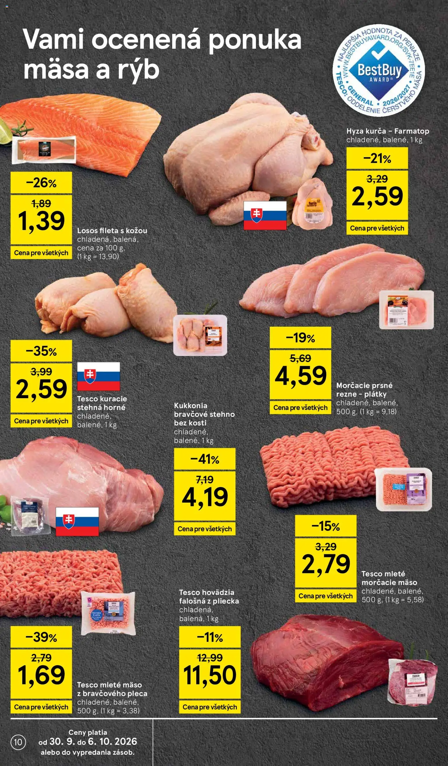 Náhľad Tesco letáku platného od 30.09.2026