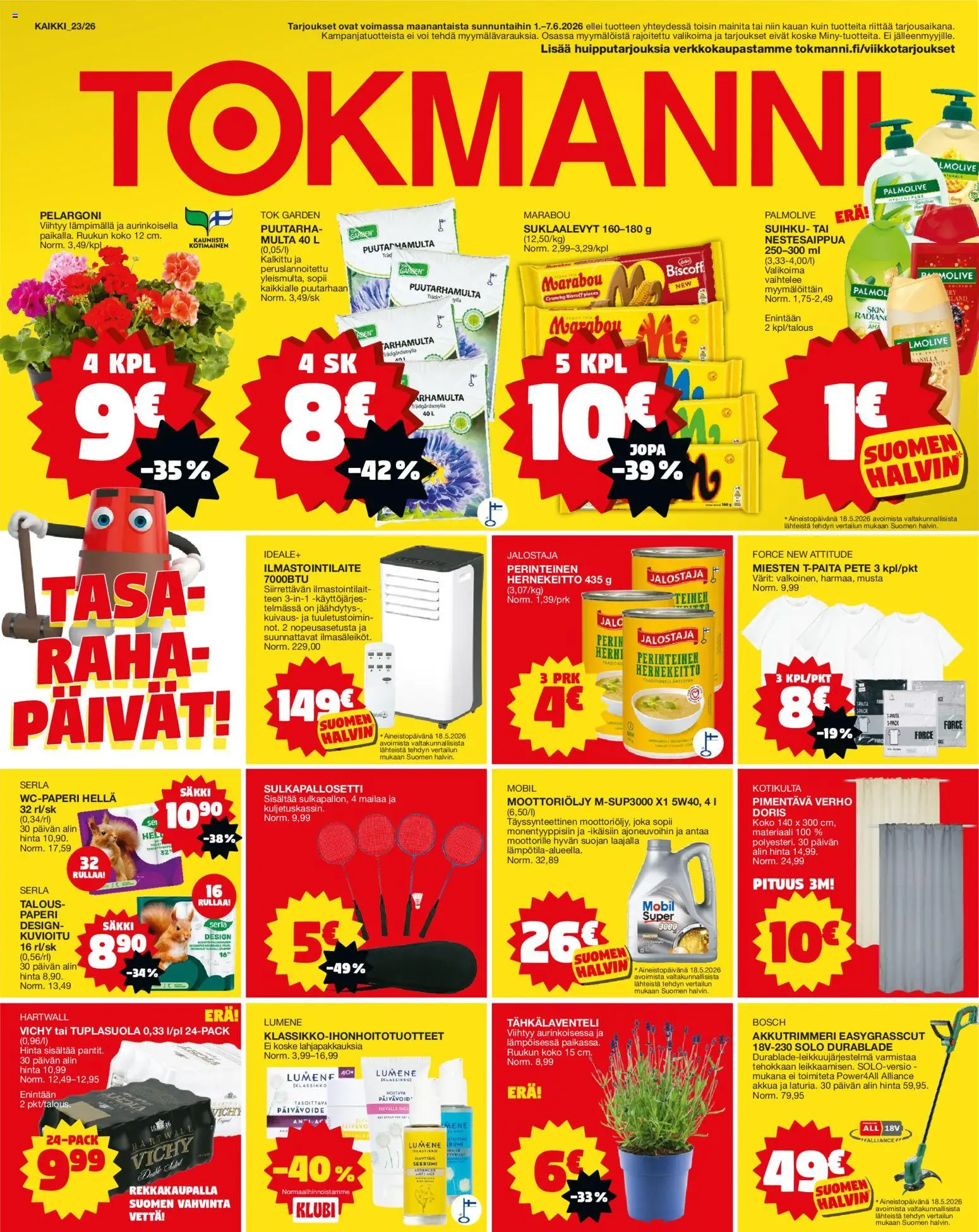 Kaupan Tokmanni Tokmanni tarjoukset esikatselu, voimassa 01/06/2026
