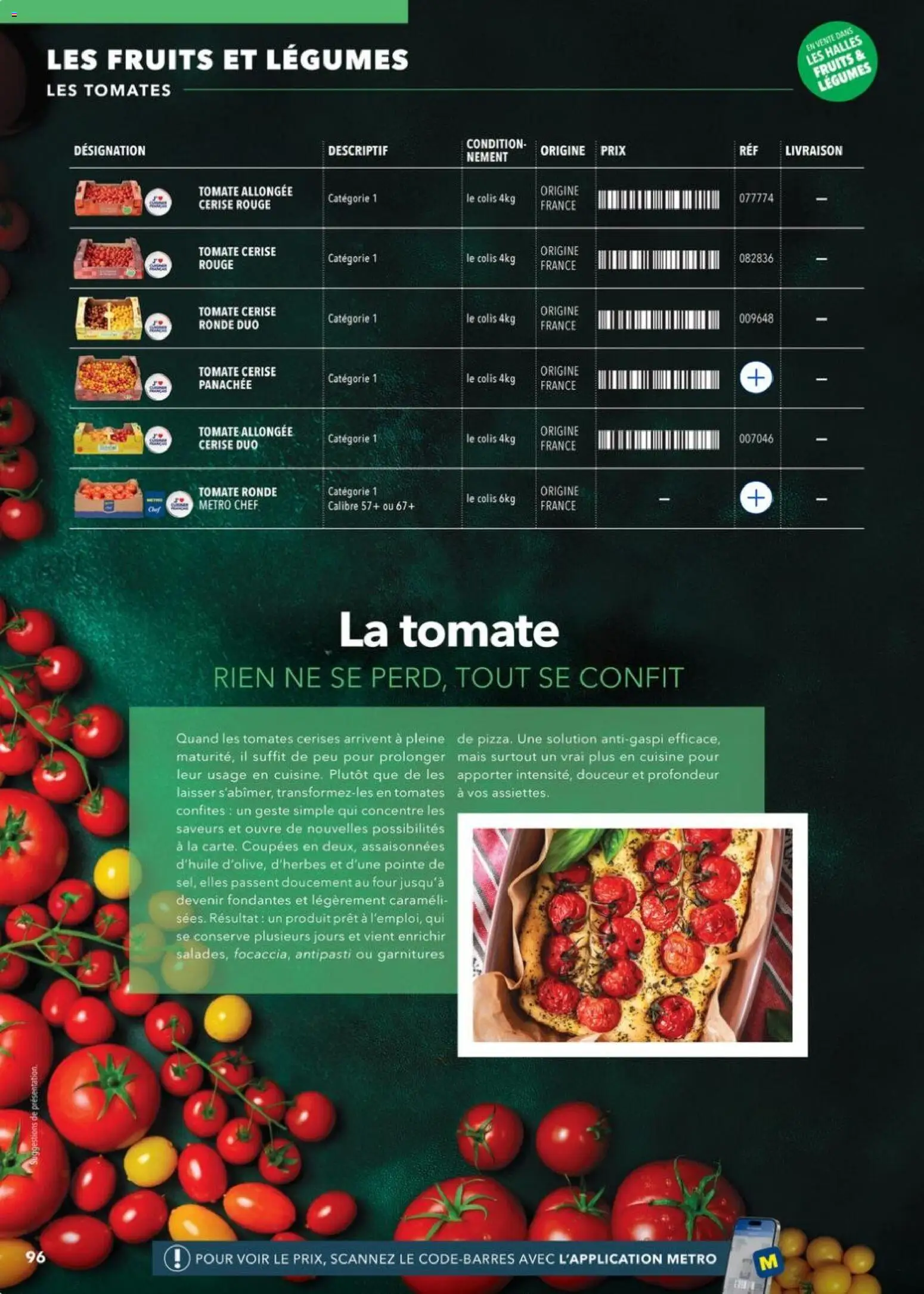 Prévisualisation de METRO - Guide Italie du magasin METRO formulaire valide 28/05/2026 - Fruits, Four, Mais, Cerises, Antipasti, Tomate cerise, Tomates cerises, Les fruits et légumes