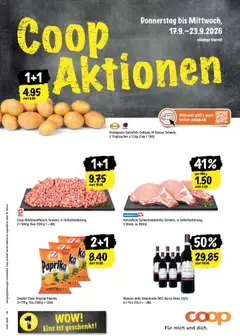 Vorschau des Merkblatts Coop aktionen vom Shop Coop gültig von 17.09.2026 bis 23.09.2026