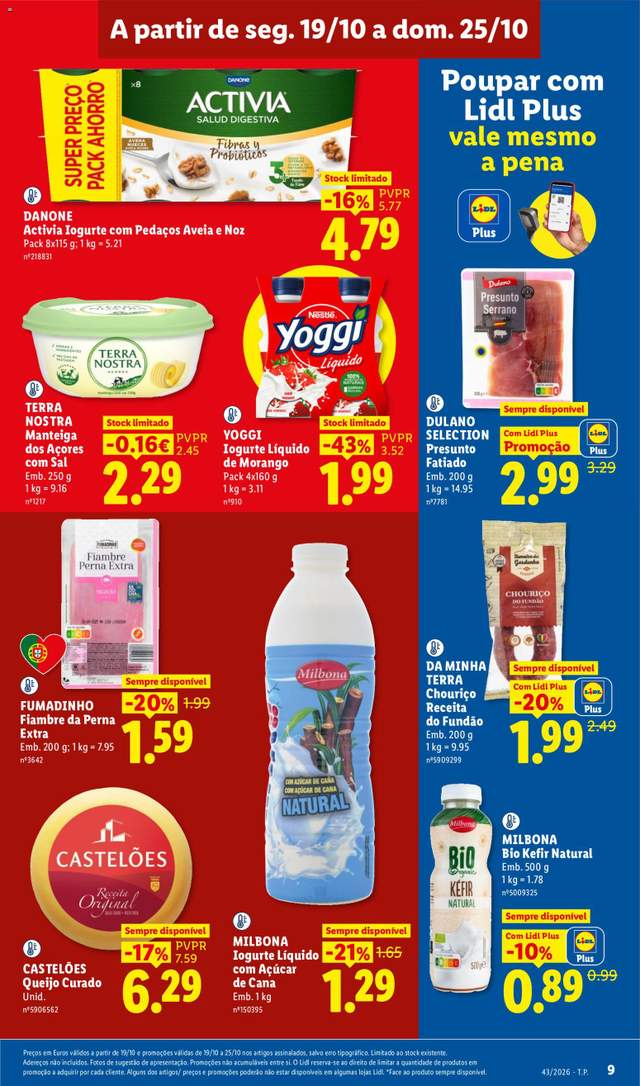 Novo folheto Lidl a partir de 19/10
