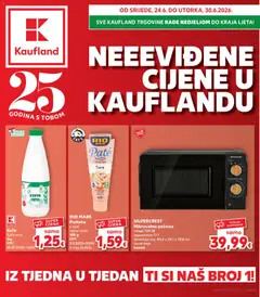 Pregled letka Split-Ravne njive trgovine Kaufland vrijedi od 24.06.2026