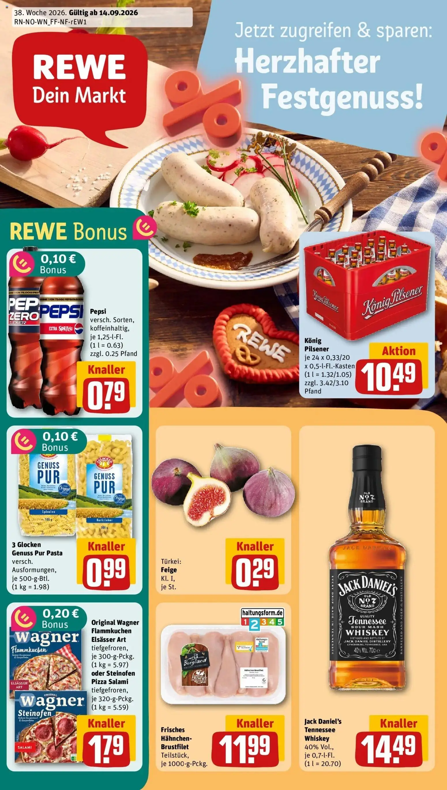 Vorschau von dem Prospekt des Geschäftes Rewe, gültig ab dem 14.09.2026