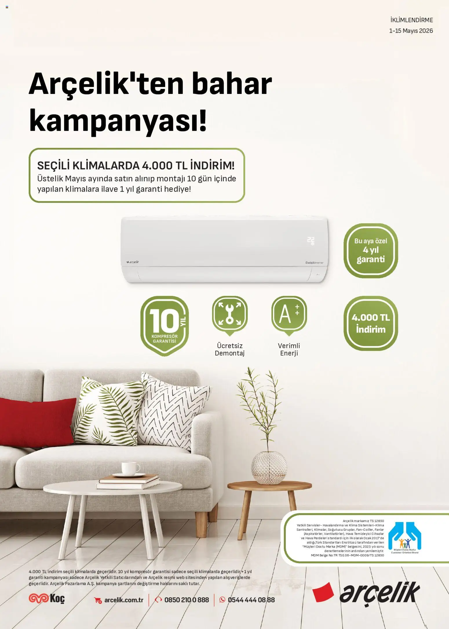 Arçelik Arçelik - İklimlendirme Kataloğu 01.05.2026 - Broşürünün önizlemesi