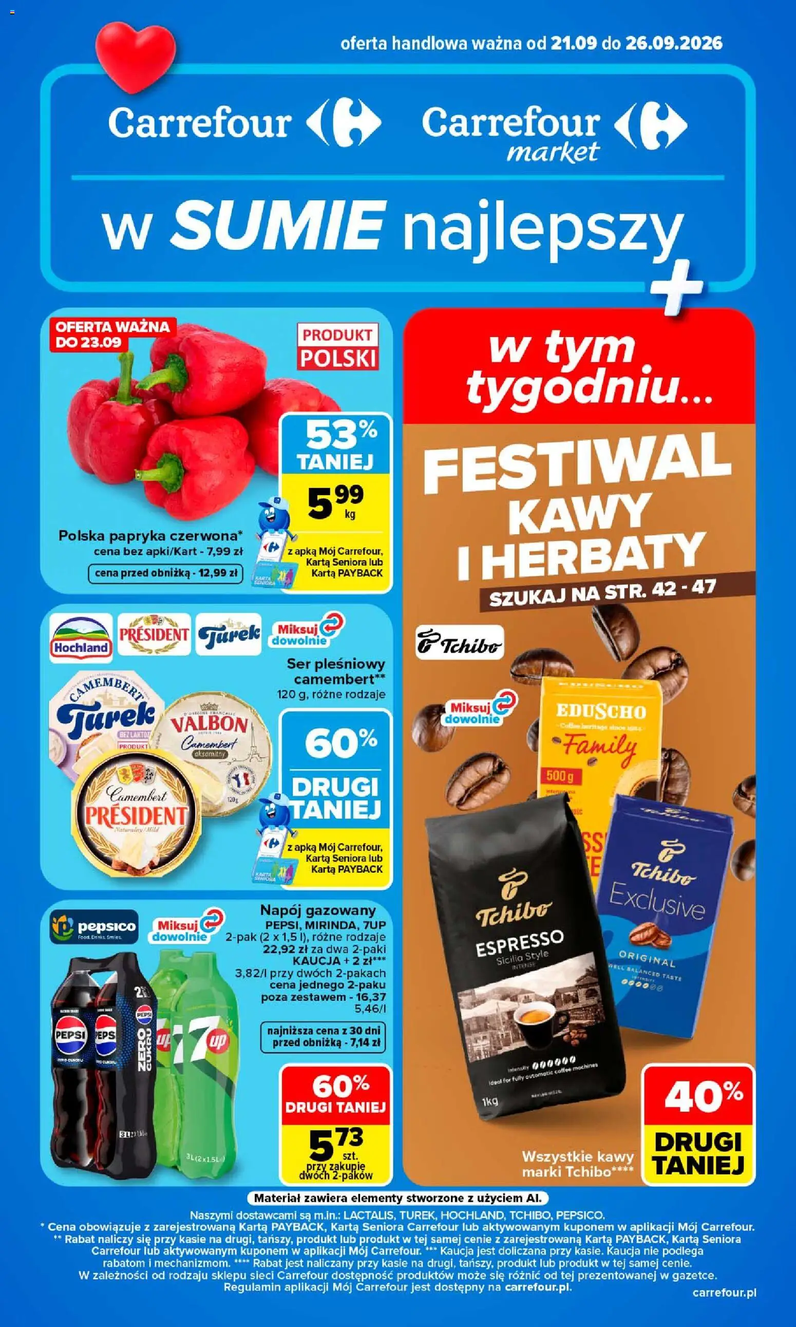Pogląd gazetki "Carrefour gazetka" ze sklepu Carrefour ważnej od 21.09.2026